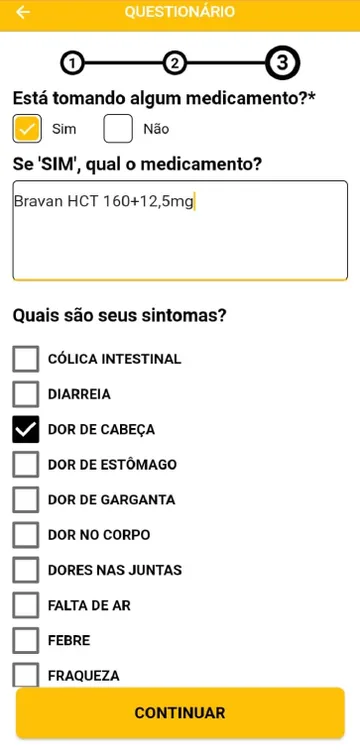 Questionário rápido de triagem